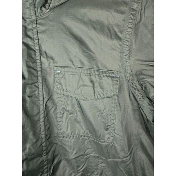 Lands' End Kids Green Windbreaker Fleece Lined Jacket Size Medium - Picture 4 of 10